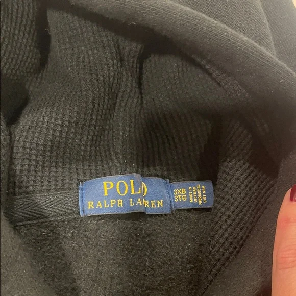 Polo Black Zip-Up Hoodie and Sweatpants Set - Picture 3 of 5